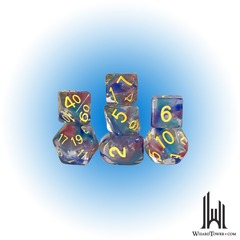 SET OF 7 DICE: CORAL REEF